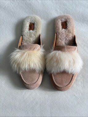 UGG Dressy Beige Mules/Slippers